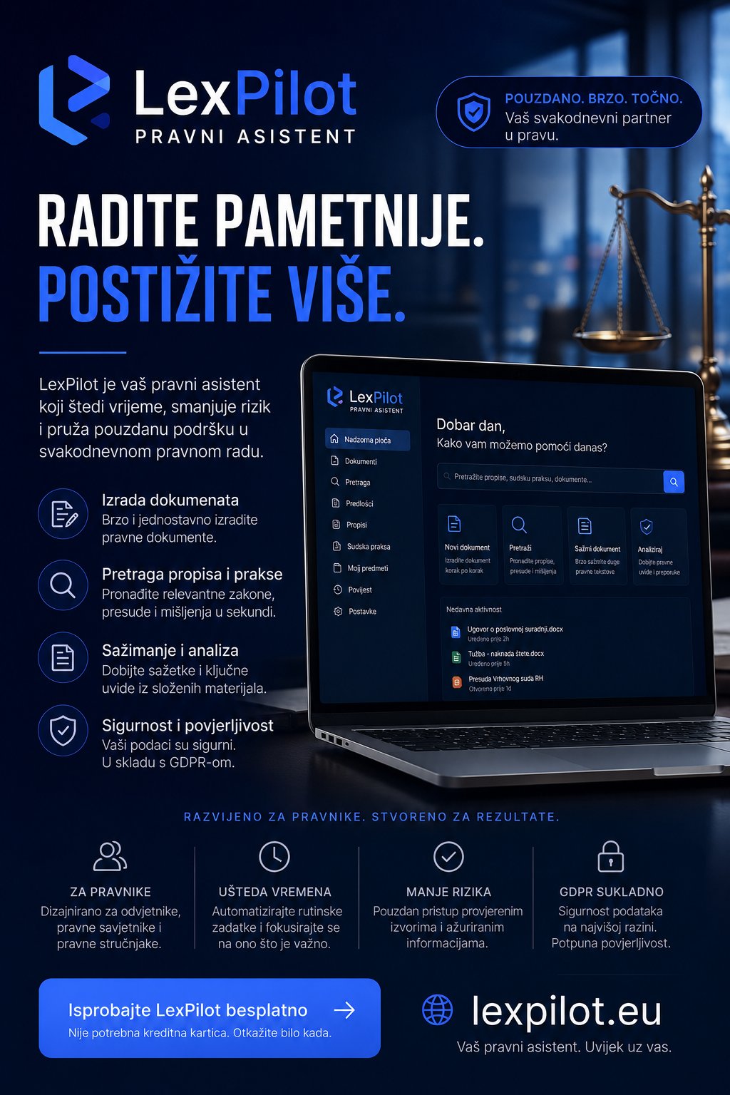 LexPilot — radite pametnije, postižite više